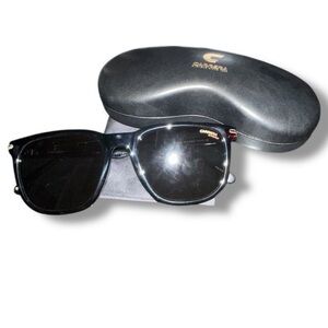 Carrera Sunglasses CARRERA 349/S RZZ/M9 Black Grey NEW w/Case
